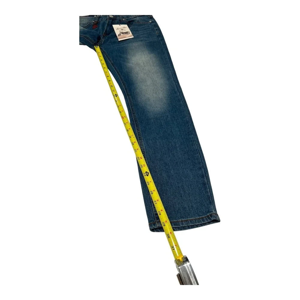 NWT‎ American Rag Brunswick Men's Jeans 30x30 Slim Fit Blue Denim Motorcycle